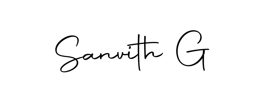 Similarly Autography-DOLnW is the best handwritten signature design. Signature creator online .You can use it as an online autograph creator for name Sanvith G. Sanvith G signature style 10 images and pictures png