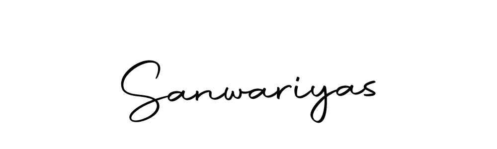 Make a beautiful signature design for name Sanwariyas. Use this online signature maker to create a handwritten signature for free. Sanwariyas signature style 10 images and pictures png