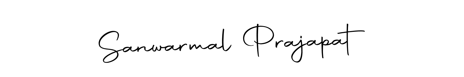 How to make Sanwarmal Prajapat signature? Autography-DOLnW is a professional autograph style. Create handwritten signature for Sanwarmal Prajapat name. Sanwarmal Prajapat signature style 10 images and pictures png