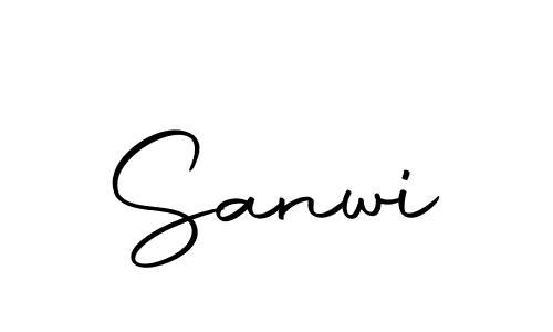 Use a signature maker to create a handwritten signature online. With this signature software, you can design (Autography-DOLnW) your own signature for name Sanwi. Sanwi signature style 10 images and pictures png