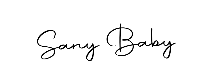 Create a beautiful signature design for name Sany Baby. With this signature (Autography-DOLnW) fonts, you can make a handwritten signature for free. Sany Baby signature style 10 images and pictures png