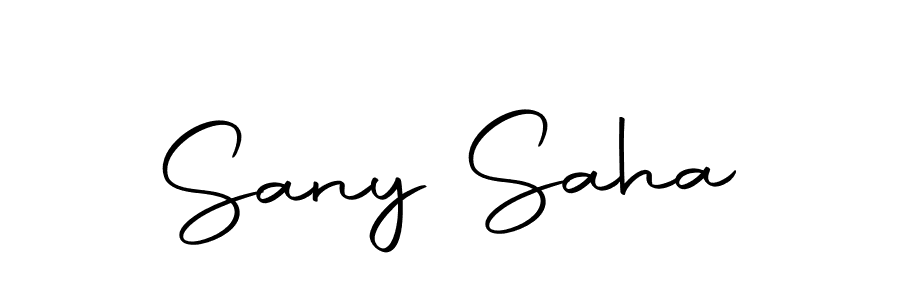 The best way (Autography-DOLnW) to make a short signature is to pick only two or three words in your name. The name Sany Saha include a total of six letters. For converting this name. Sany Saha signature style 10 images and pictures png