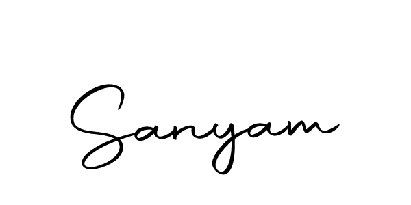 Create a beautiful signature design for name Sanyam. With this signature (Autography-DOLnW) fonts, you can make a handwritten signature for free. Sanyam signature style 10 images and pictures png