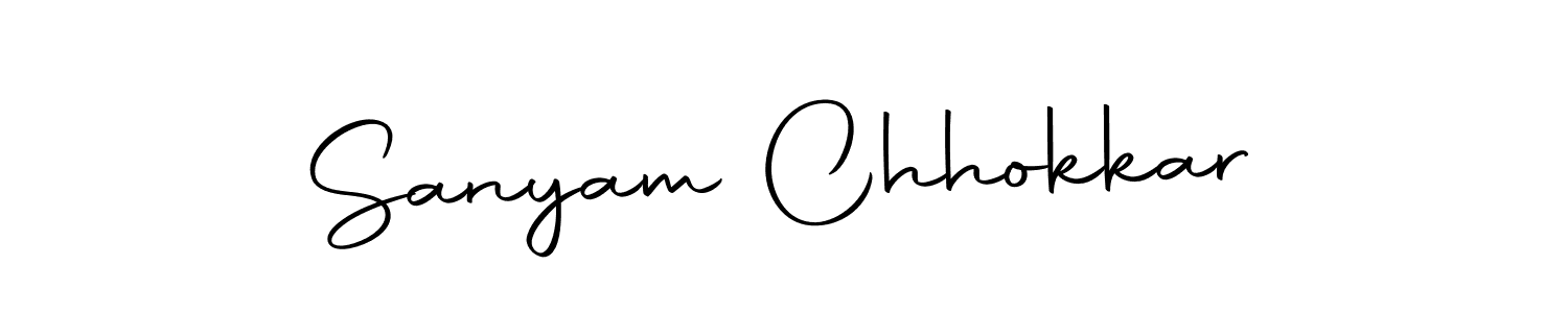 if you are searching for the best signature style for your name Sanyam Chhokkar. so please give up your signature search. here we have designed multiple signature styles  using Autography-DOLnW. Sanyam Chhokkar signature style 10 images and pictures png