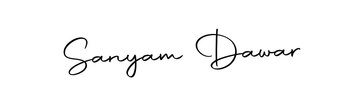 Make a short Sanyam Dawar signature style. Manage your documents anywhere anytime using Autography-DOLnW. Create and add eSignatures, submit forms, share and send files easily. Sanyam Dawar signature style 10 images and pictures png