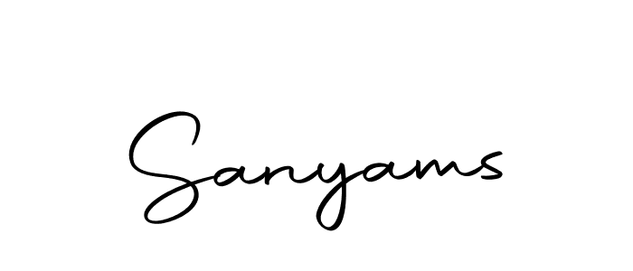 How to make Sanyams signature? Autography-DOLnW is a professional autograph style. Create handwritten signature for Sanyams name. Sanyams signature style 10 images and pictures png