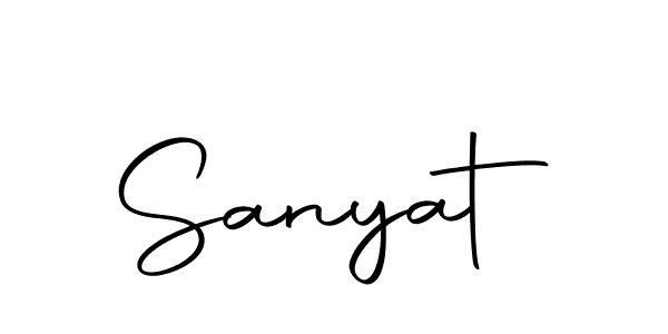 Use a signature maker to create a handwritten signature online. With this signature software, you can design (Autography-DOLnW) your own signature for name Sanyat. Sanyat signature style 10 images and pictures png