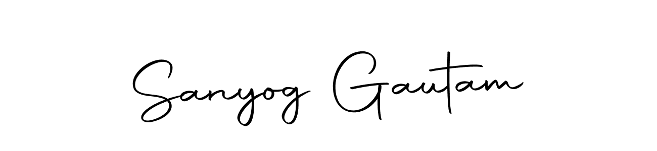 Make a short Sanyog Gautam signature style. Manage your documents anywhere anytime using Autography-DOLnW. Create and add eSignatures, submit forms, share and send files easily. Sanyog Gautam signature style 10 images and pictures png