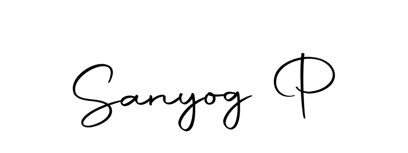 Make a beautiful signature design for name Sanyog P. With this signature (Autography-DOLnW) style, you can create a handwritten signature for free. Sanyog P signature style 10 images and pictures png