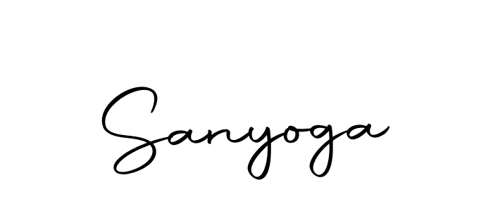 How to make Sanyoga signature? Autography-DOLnW is a professional autograph style. Create handwritten signature for Sanyoga name. Sanyoga signature style 10 images and pictures png