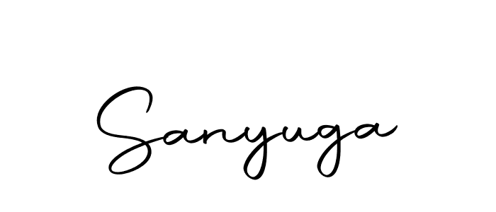 You should practise on your own different ways (Autography-DOLnW) to write your name (Sanyuga) in signature. don't let someone else do it for you. Sanyuga signature style 10 images and pictures png