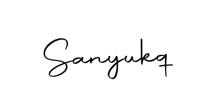 How to make Sanyukq signature? Autography-DOLnW is a professional autograph style. Create handwritten signature for Sanyukq name. Sanyukq signature style 10 images and pictures png