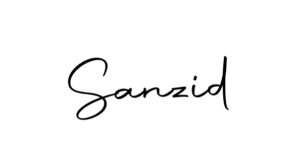 How to make Sanzid name signature. Use Autography-DOLnW style for creating short signs online. This is the latest handwritten sign. Sanzid signature style 10 images and pictures png