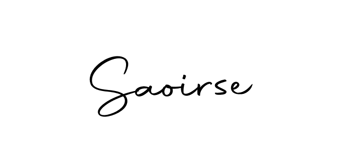 How to make Saoirse name signature. Use Autography-DOLnW style for creating short signs online. This is the latest handwritten sign. Saoirse signature style 10 images and pictures png