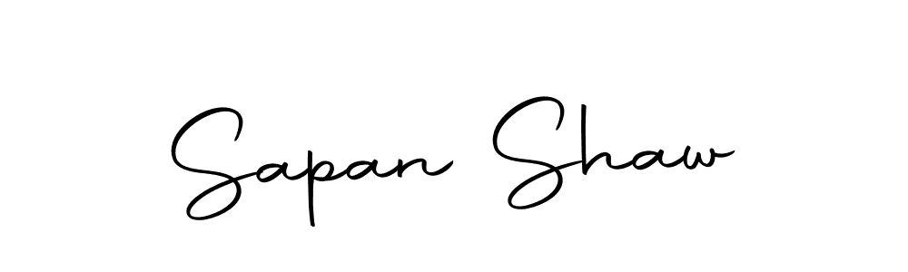 Create a beautiful signature design for name Sapan Shaw. With this signature (Autography-DOLnW) fonts, you can make a handwritten signature for free. Sapan Shaw signature style 10 images and pictures png