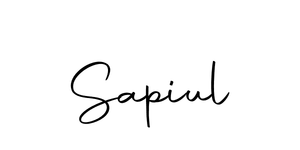 You should practise on your own different ways (Autography-DOLnW) to write your name (Sapiul) in signature. don't let someone else do it for you. Sapiul signature style 10 images and pictures png