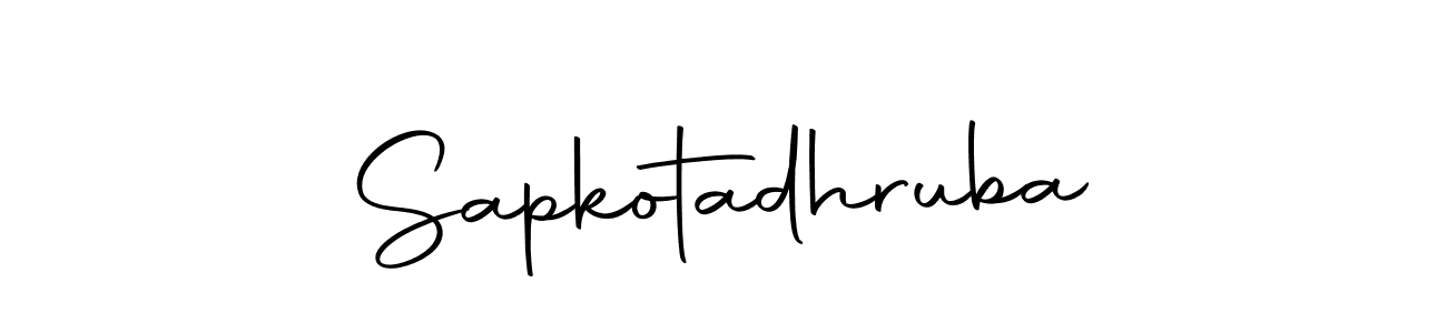 How to make Sapkotadhruba signature? Autography-DOLnW is a professional autograph style. Create handwritten signature for Sapkotadhruba name. Sapkotadhruba signature style 10 images and pictures png