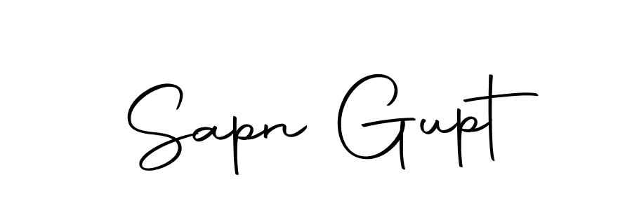 Create a beautiful signature design for name Sapn Gupt. With this signature (Autography-DOLnW) fonts, you can make a handwritten signature for free. Sapn Gupt signature style 10 images and pictures png