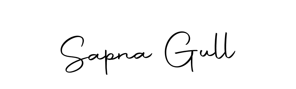 Sapna Gull stylish signature style. Best Handwritten Sign (Autography-DOLnW) for my name. Handwritten Signature Collection Ideas for my name Sapna Gull. Sapna Gull signature style 10 images and pictures png