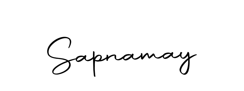 Make a beautiful signature design for name Sapnamay. With this signature (Autography-DOLnW) style, you can create a handwritten signature for free. Sapnamay signature style 10 images and pictures png