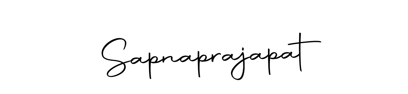 How to make Sapnaprajapat name signature. Use Autography-DOLnW style for creating short signs online. This is the latest handwritten sign. Sapnaprajapat signature style 10 images and pictures png