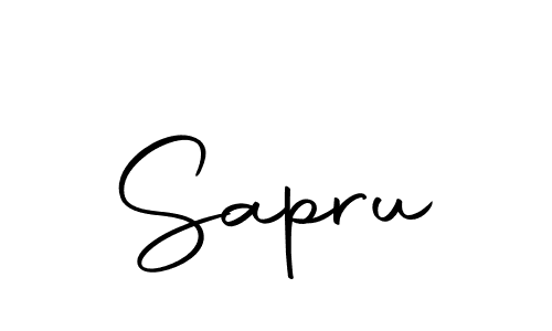 You should practise on your own different ways (Autography-DOLnW) to write your name (Sapru) in signature. don't let someone else do it for you. Sapru signature style 10 images and pictures png
