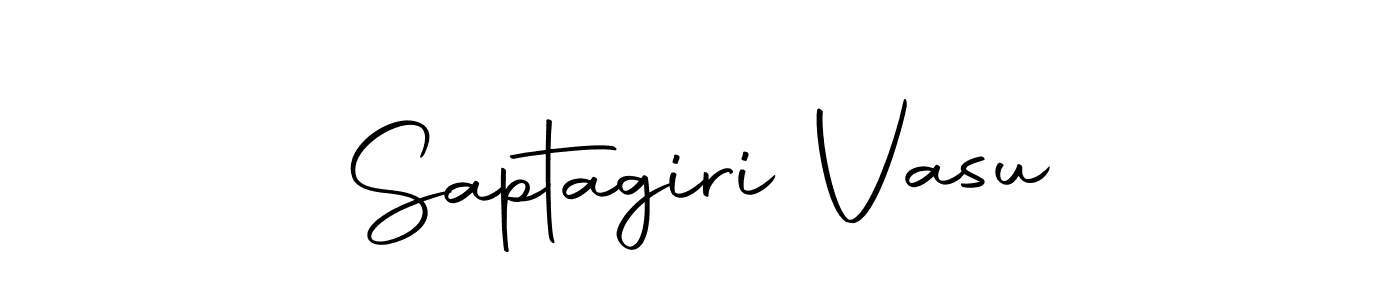 The best way (Autography-DOLnW) to make a short signature is to pick only two or three words in your name. The name Saptagiri Vasu include a total of six letters. For converting this name. Saptagiri Vasu signature style 10 images and pictures png