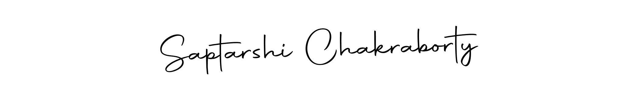 How to make Saptarshi Chakraborty name signature. Use Autography-DOLnW style for creating short signs online. This is the latest handwritten sign. Saptarshi Chakraborty signature style 10 images and pictures png