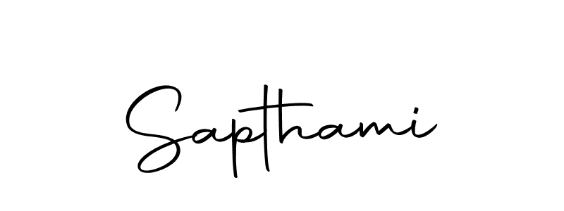 Sapthami stylish signature style. Best Handwritten Sign (Autography-DOLnW) for my name. Handwritten Signature Collection Ideas for my name Sapthami. Sapthami signature style 10 images and pictures png