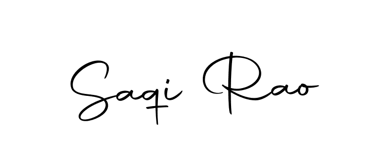 Use a signature maker to create a handwritten signature online. With this signature software, you can design (Autography-DOLnW) your own signature for name Saqi Rao. Saqi Rao signature style 10 images and pictures png