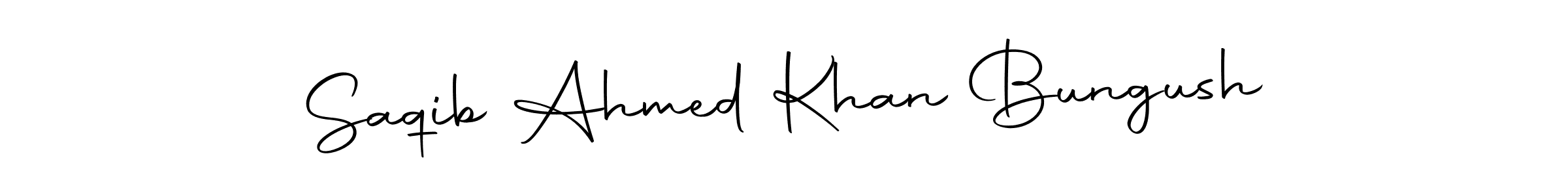 The best way (Autography-DOLnW) to make a short signature is to pick only two or three words in your name. The name Saqib Ahmed Khan Bungush include a total of six letters. For converting this name. Saqib Ahmed Khan Bungush signature style 10 images and pictures png