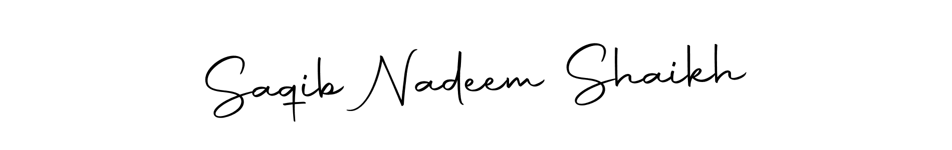 Saqib Nadeem Shaikh stylish signature style. Best Handwritten Sign (Autography-DOLnW) for my name. Handwritten Signature Collection Ideas for my name Saqib Nadeem Shaikh. Saqib Nadeem Shaikh signature style 10 images and pictures png