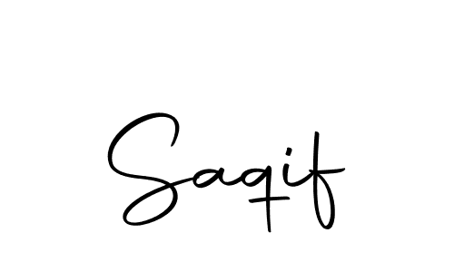 Design your own signature with our free online signature maker. With this signature software, you can create a handwritten (Autography-DOLnW) signature for name Saqif. Saqif signature style 10 images and pictures png