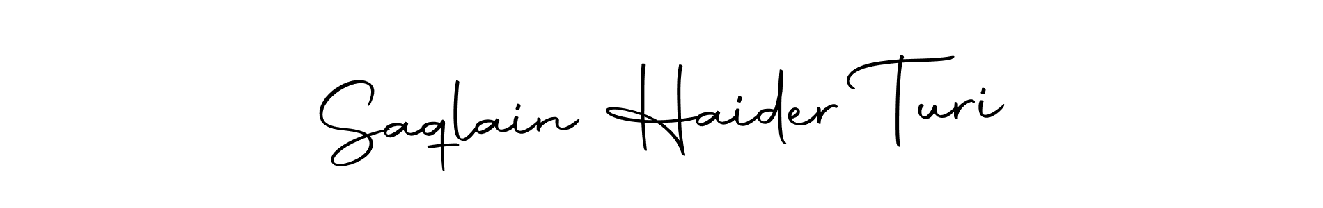 This is the best signature style for the Saqlain Haider Turi name. Also you like these signature font (Autography-DOLnW). Mix name signature. Saqlain Haider Turi signature style 10 images and pictures png