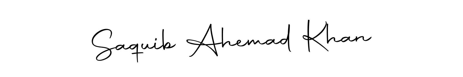 You should practise on your own different ways (Autography-DOLnW) to write your name (Saquib Ahemad Khan) in signature. don't let someone else do it for you. Saquib Ahemad Khan signature style 10 images and pictures png