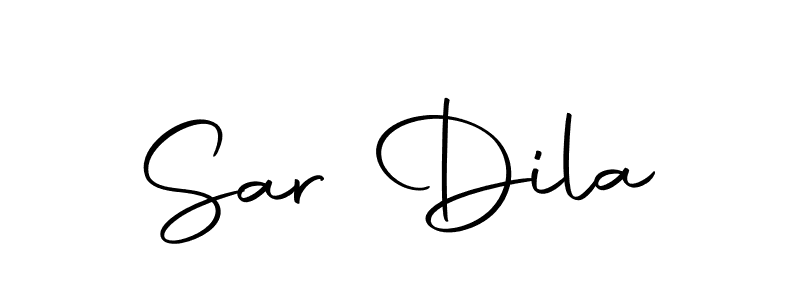 How to make Sar Dila name signature. Use Autography-DOLnW style for creating short signs online. This is the latest handwritten sign. Sar Dila signature style 10 images and pictures png
