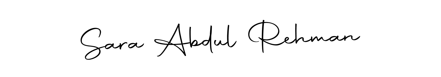 Sara Abdul Rehman stylish signature style. Best Handwritten Sign (Autography-DOLnW) for my name. Handwritten Signature Collection Ideas for my name Sara Abdul Rehman. Sara Abdul Rehman signature style 10 images and pictures png