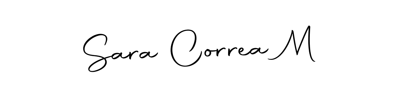 This is the best signature style for the Sara Correa M name. Also you like these signature font (Autography-DOLnW). Mix name signature. Sara Correa M signature style 10 images and pictures png