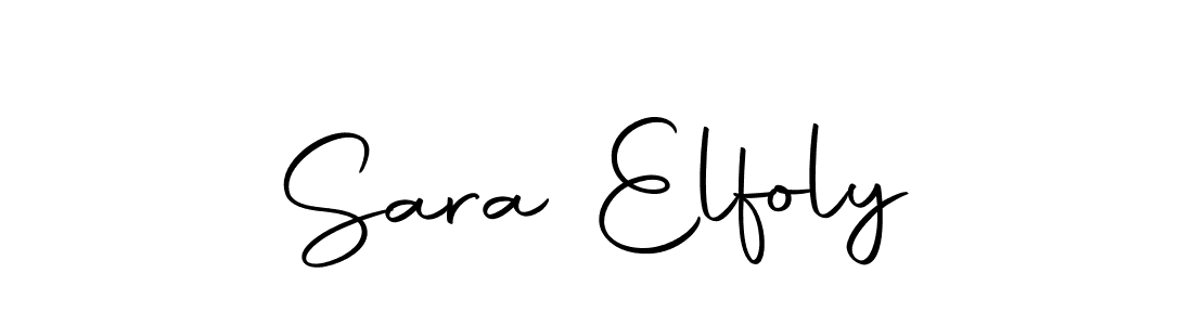 Use a signature maker to create a handwritten signature online. With this signature software, you can design (Autography-DOLnW) your own signature for name Sara Elfoly. Sara Elfoly signature style 10 images and pictures png