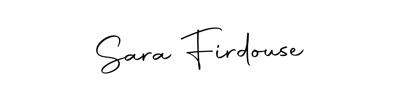 Similarly Autography-DOLnW is the best handwritten signature design. Signature creator online .You can use it as an online autograph creator for name Sara Firdouse. Sara Firdouse signature style 10 images and pictures png