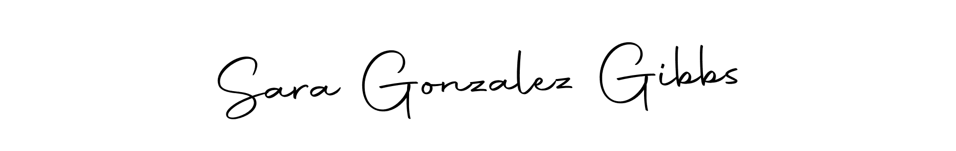 Sara Gonzalez Gibbs stylish signature style. Best Handwritten Sign (Autography-DOLnW) for my name. Handwritten Signature Collection Ideas for my name Sara Gonzalez Gibbs. Sara Gonzalez Gibbs signature style 10 images and pictures png