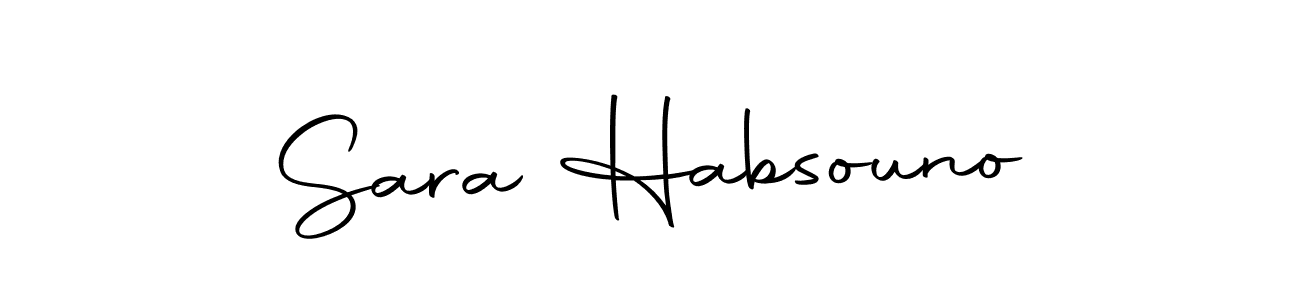 How to make Sara Habsouno signature? Autography-DOLnW is a professional autograph style. Create handwritten signature for Sara Habsouno name. Sara Habsouno signature style 10 images and pictures png