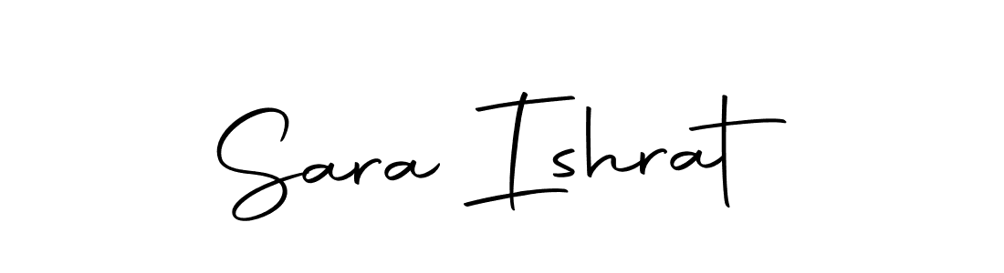 if you are searching for the best signature style for your name Sara Ishrat. so please give up your signature search. here we have designed multiple signature styles  using Autography-DOLnW. Sara Ishrat signature style 10 images and pictures png