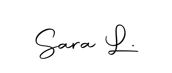 Make a beautiful signature design for name Sara L.. With this signature (Autography-DOLnW) style, you can create a handwritten signature for free. Sara L. signature style 10 images and pictures png