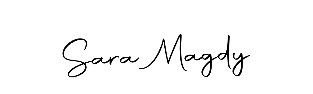 Design your own signature with our free online signature maker. With this signature software, you can create a handwritten (Autography-DOLnW) signature for name Sara Magdy. Sara Magdy signature style 10 images and pictures png