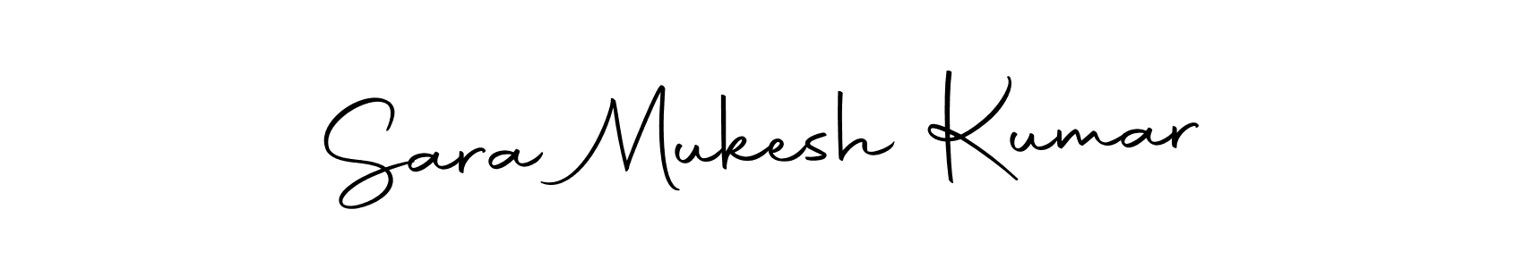 Make a beautiful signature design for name Sara Mukesh Kumar. With this signature (Autography-DOLnW) style, you can create a handwritten signature for free. Sara Mukesh Kumar signature style 10 images and pictures png