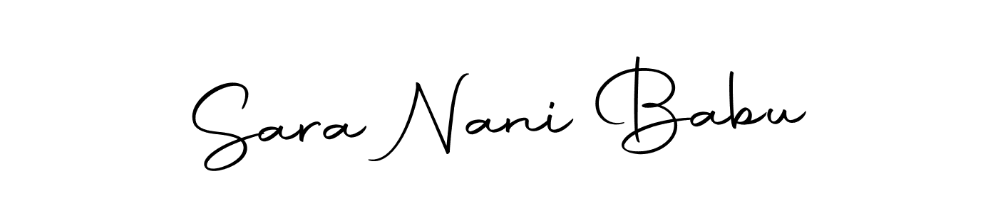 Design your own signature with our free online signature maker. With this signature software, you can create a handwritten (Autography-DOLnW) signature for name Sara Nani Babu. Sara Nani Babu signature style 10 images and pictures png