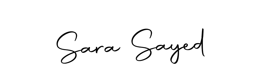 Make a beautiful signature design for name Sara Sayed. Use this online signature maker to create a handwritten signature for free. Sara Sayed signature style 10 images and pictures png