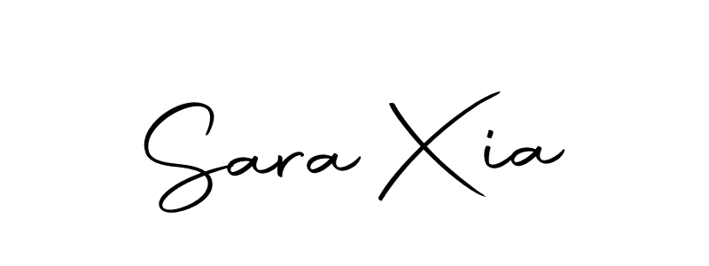 You should practise on your own different ways (Autography-DOLnW) to write your name (Sara Xia) in signature. don't let someone else do it for you. Sara Xia signature style 10 images and pictures png