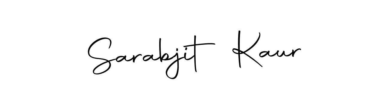 How to make Sarabjit Kaur signature? Autography-DOLnW is a professional autograph style. Create handwritten signature for Sarabjit Kaur name. Sarabjit Kaur signature style 10 images and pictures png